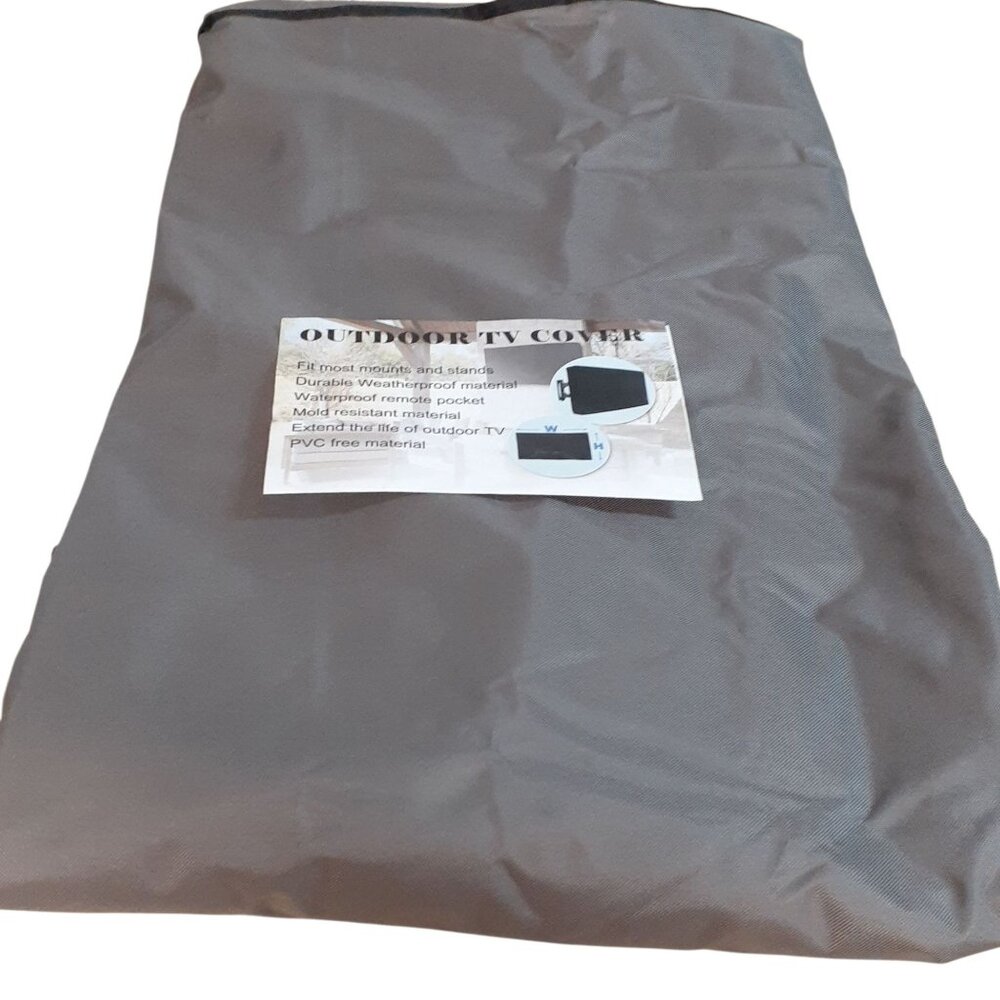 Outdoor TV Cover Gray Fits 46 in. up to 48 in. T.V Set NEW